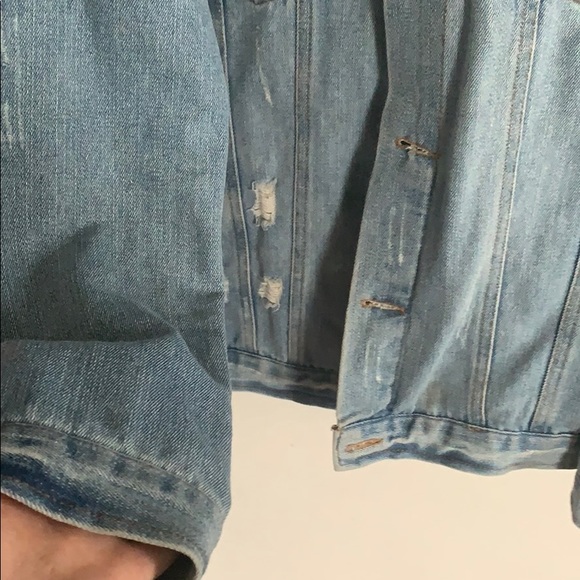 Oversized Jean Jacket - Distressed ! - Picture 3 of 5